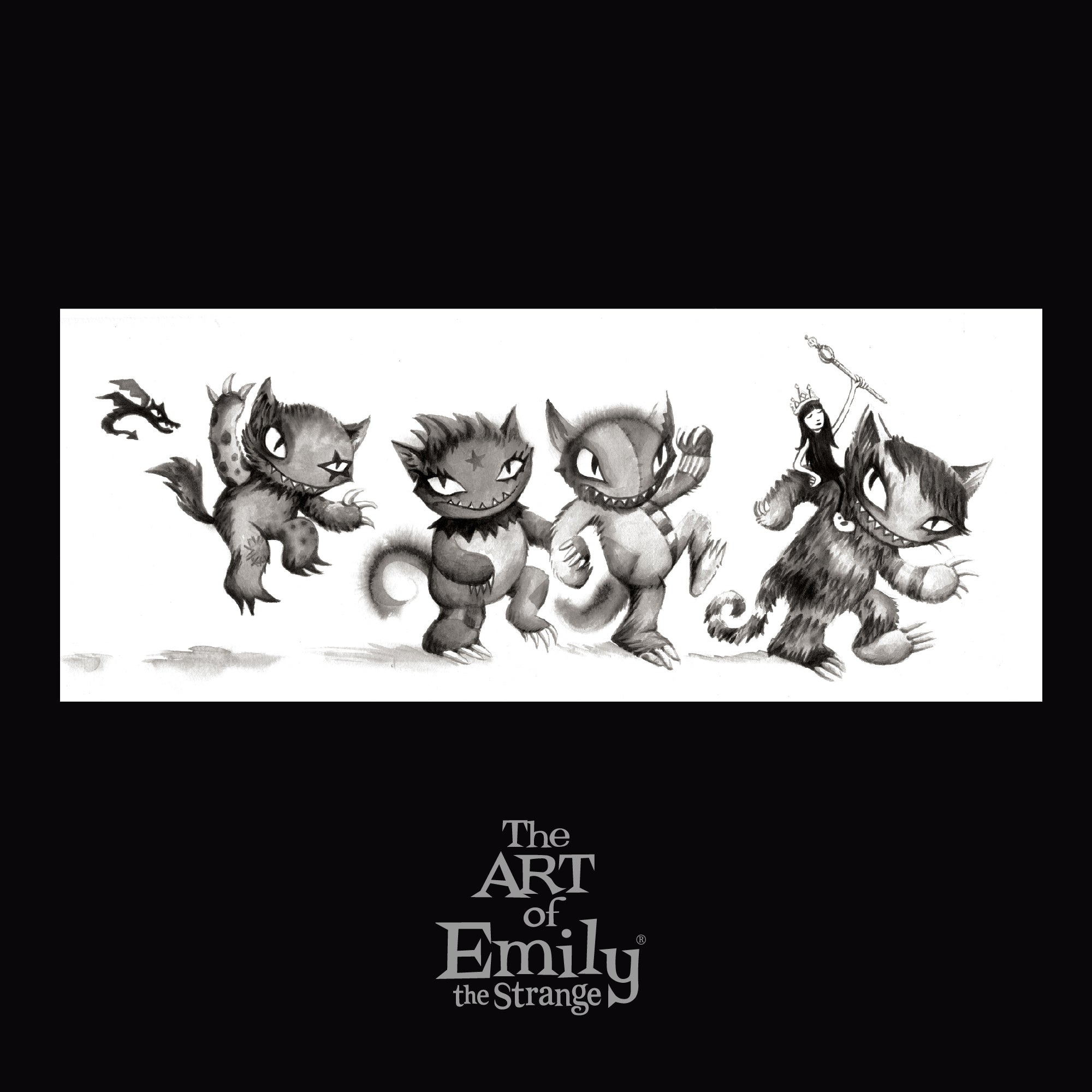 Wild Things Emily the Strange 8x20 Art Print