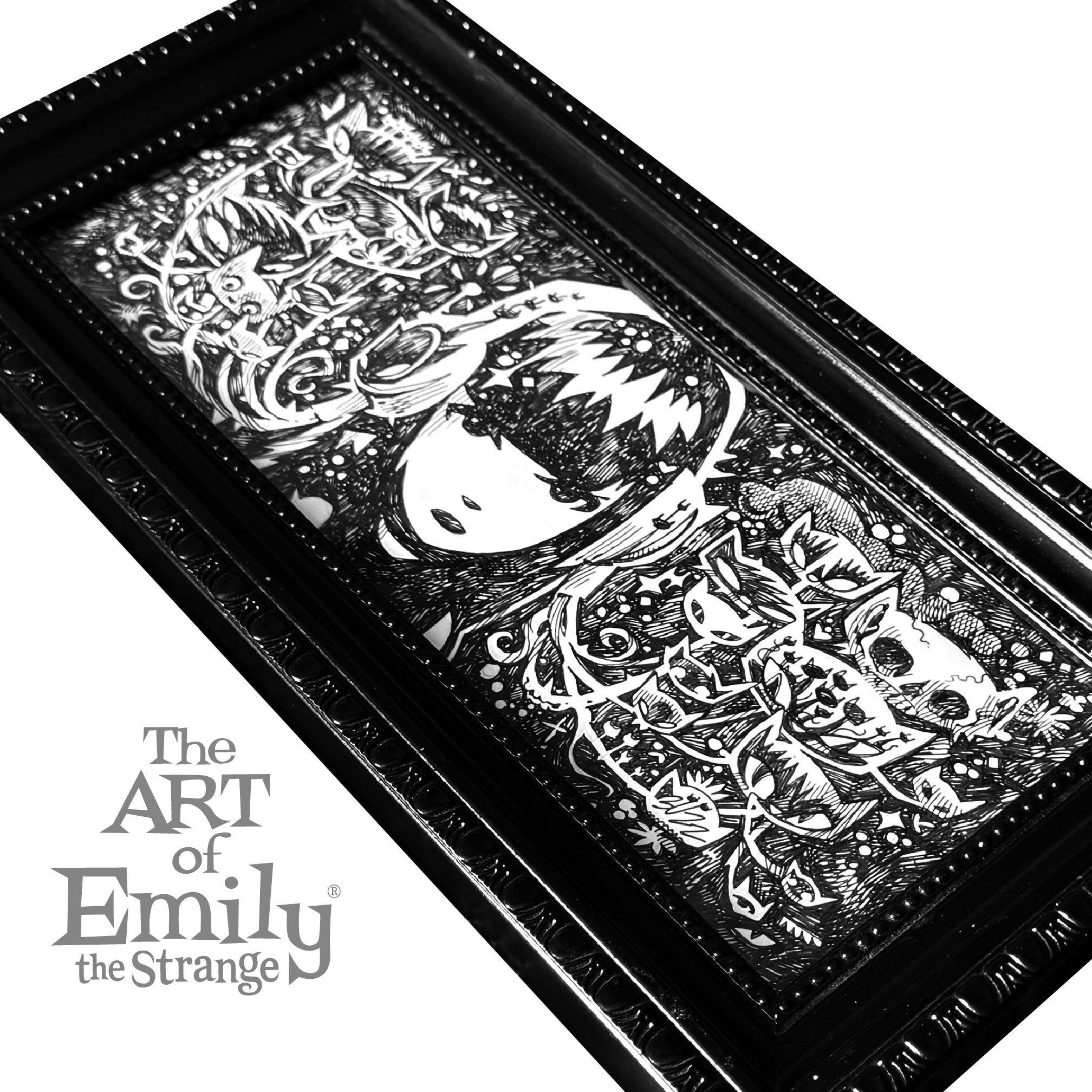 TUNE IN Emily the Strange Original Ink Drawing