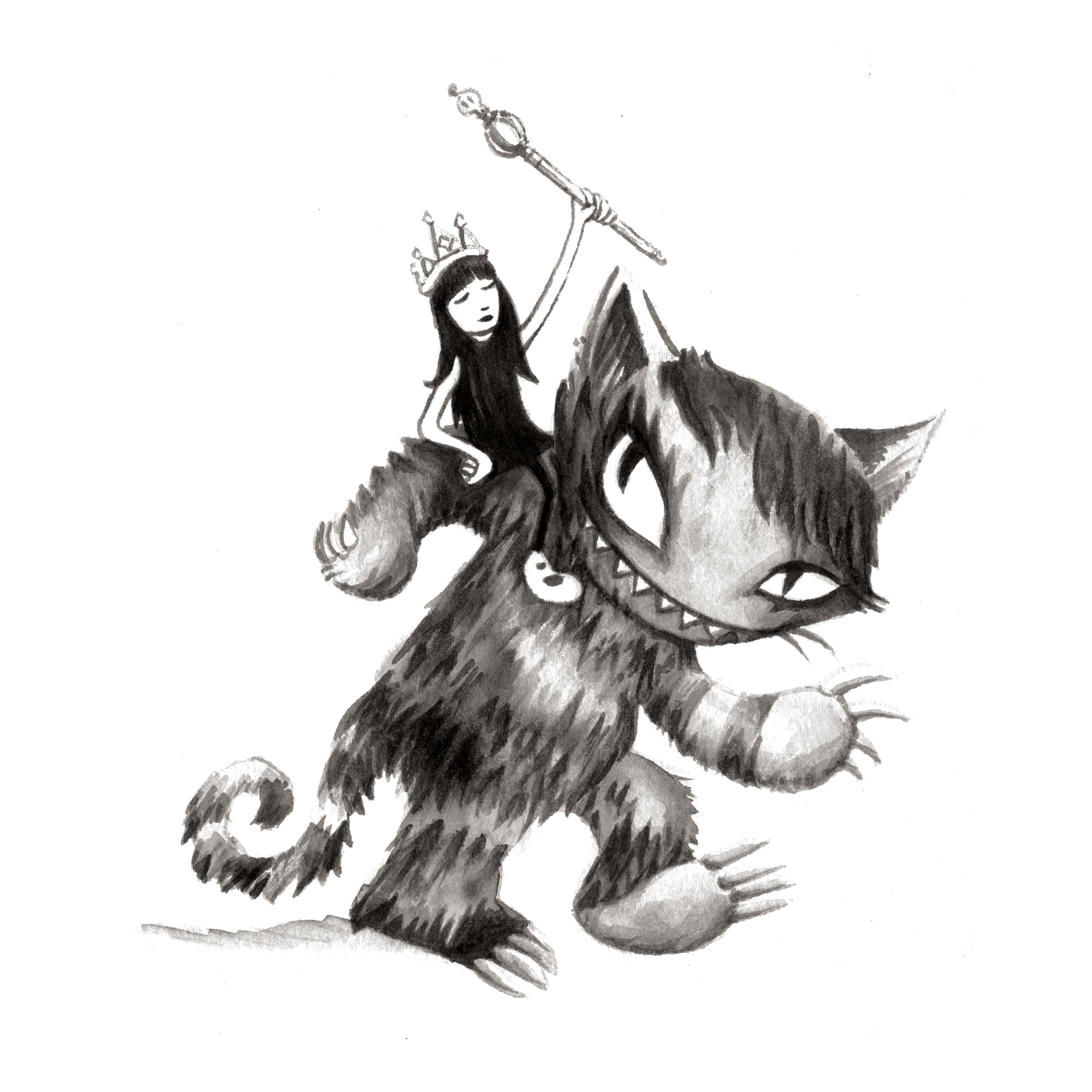 Wild Things Emily the Strange 8x20 Art Print