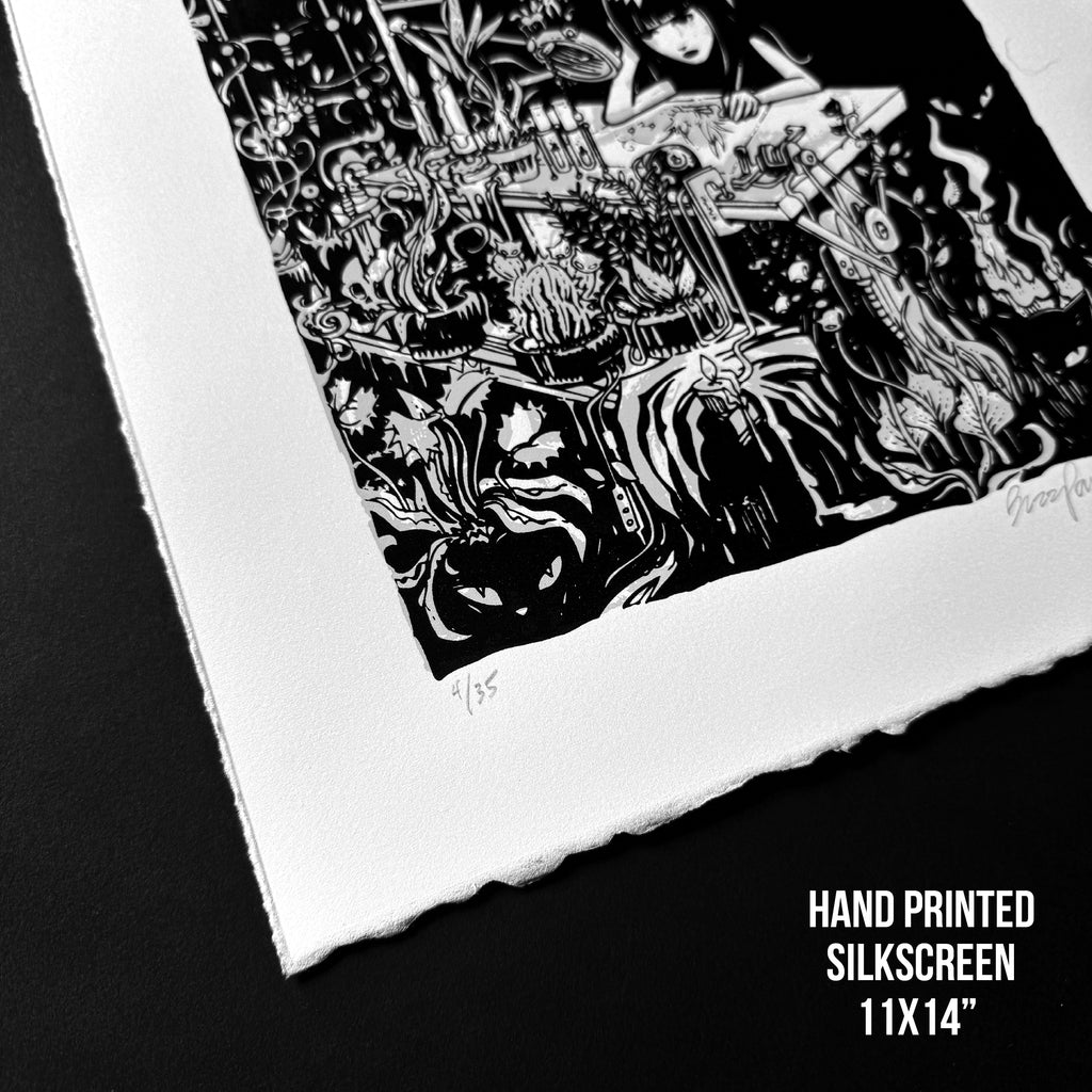 Garden Study 2006 Germany Book Tour Emily the Strange RARE Art Print