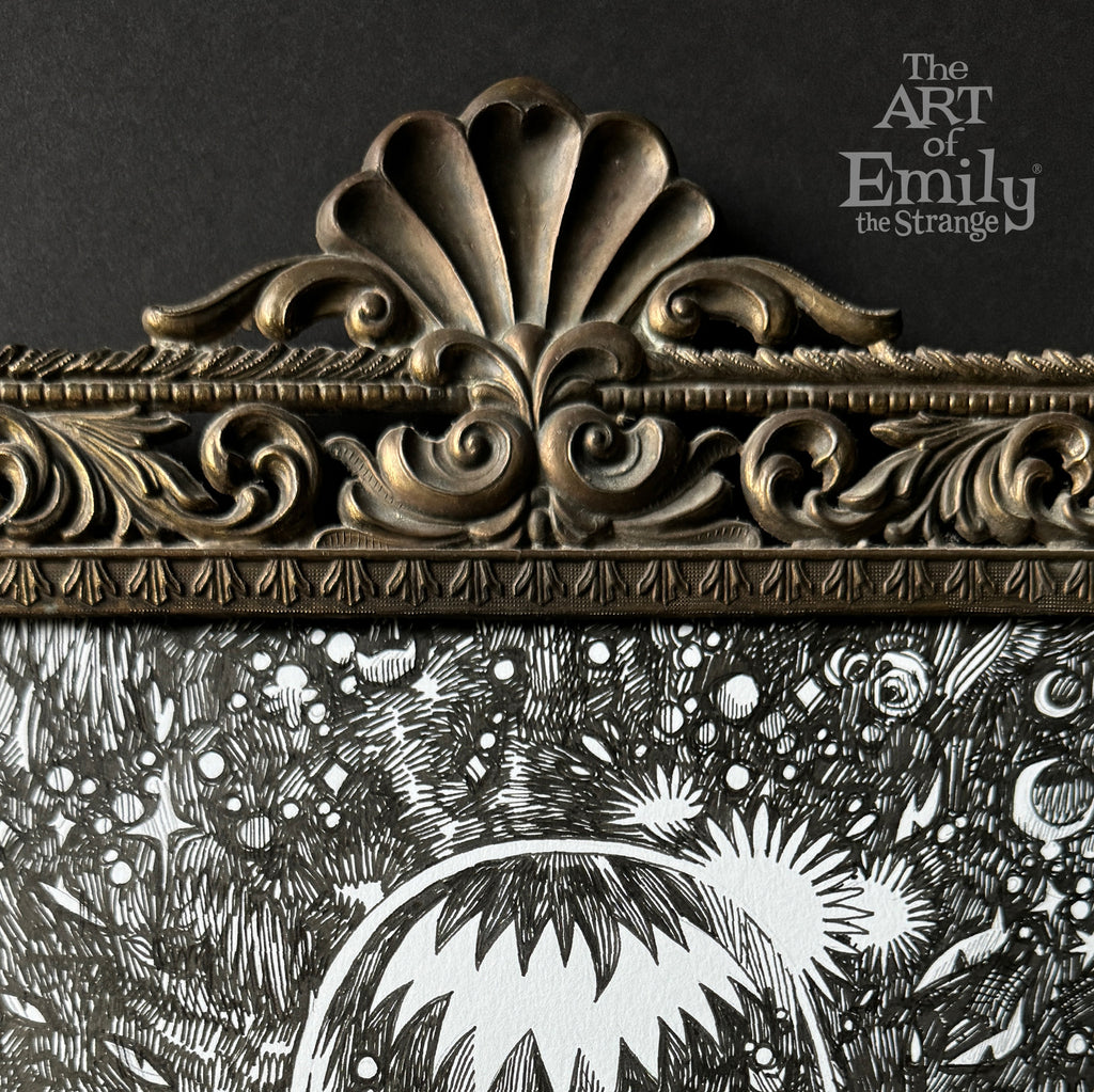 All In The Family Emily the Strange Original Ink Drawing