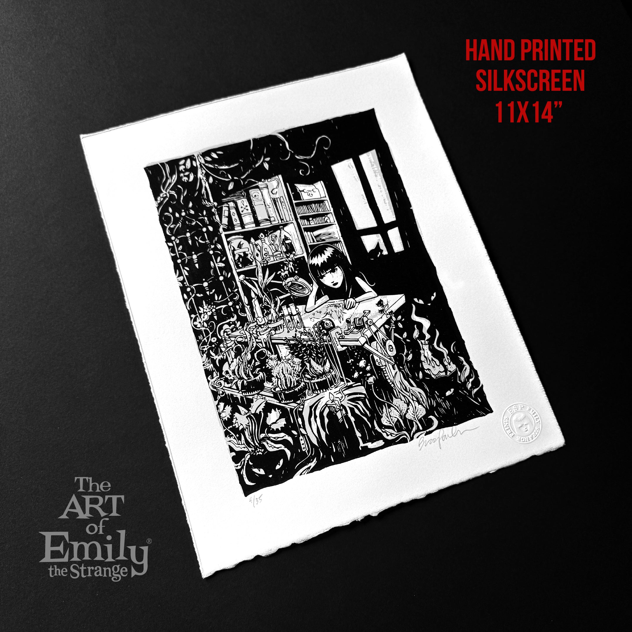 Garden Study 2006 Germany Book Tour Emily the Strange RARE Art Print