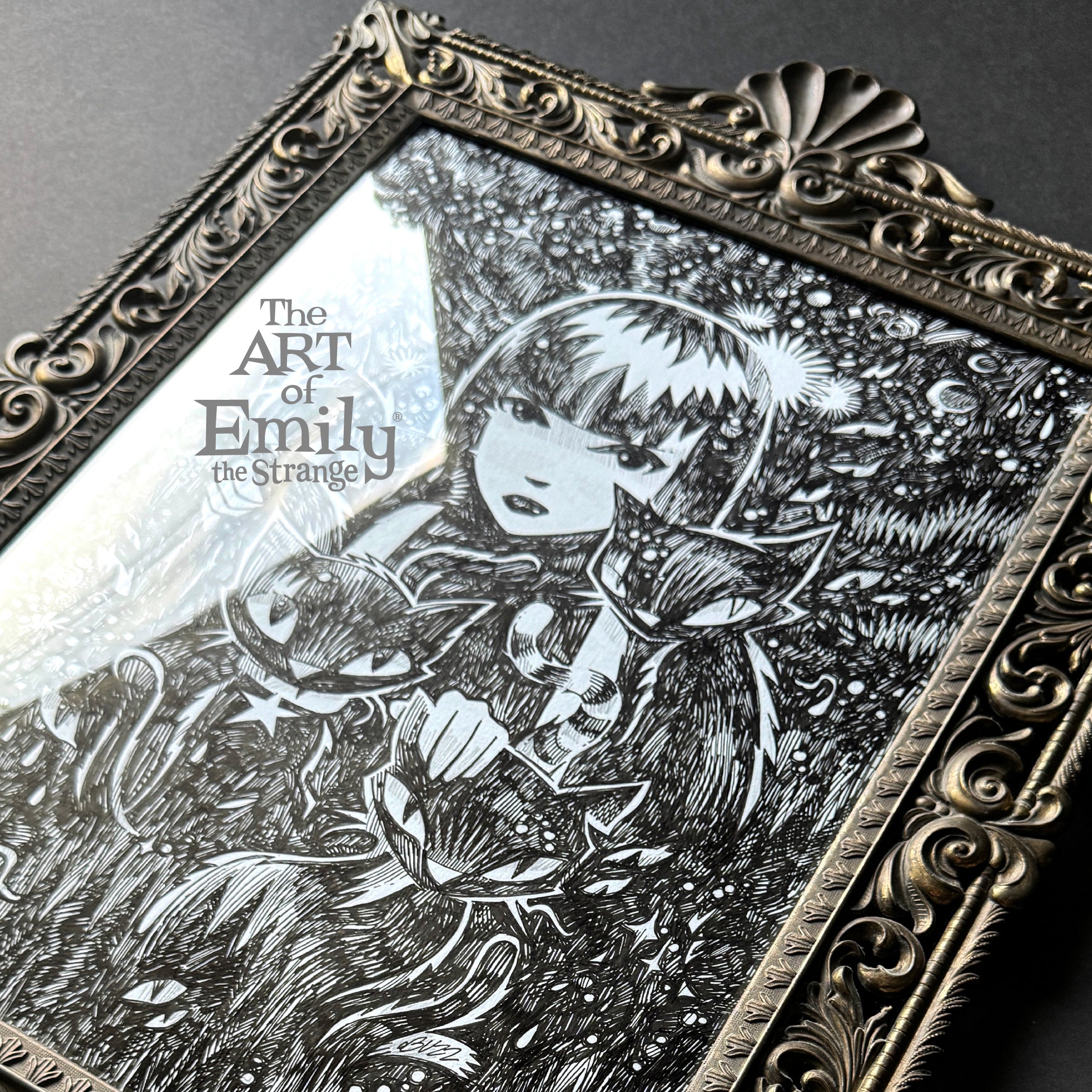 All In The Family Emily the Strange Original Ink Drawing