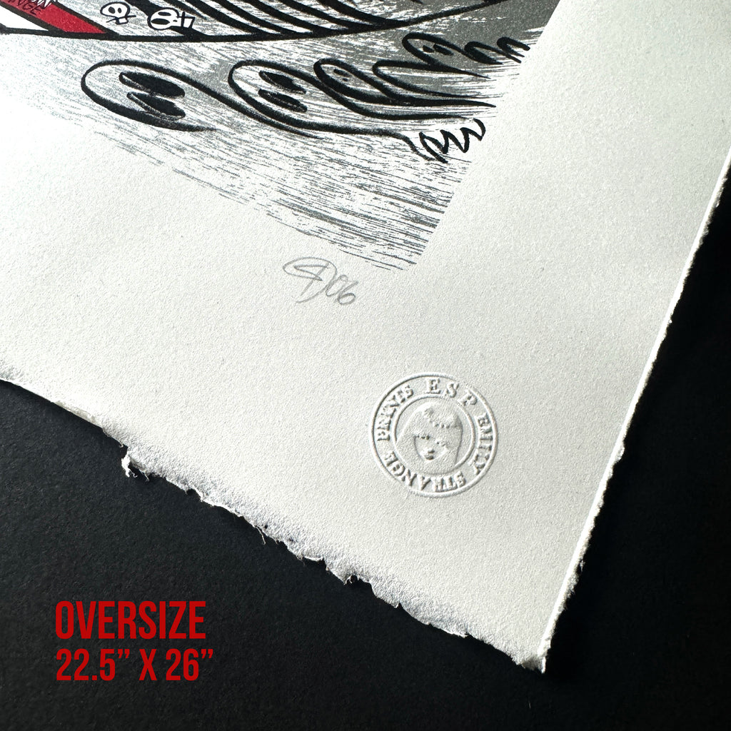 The Wave 13th Anniversary Serigraph Emily the Strange RARE Art Print