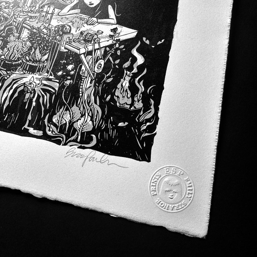 Garden Study 2006 Germany Book Tour Emily the Strange RARE Art Print