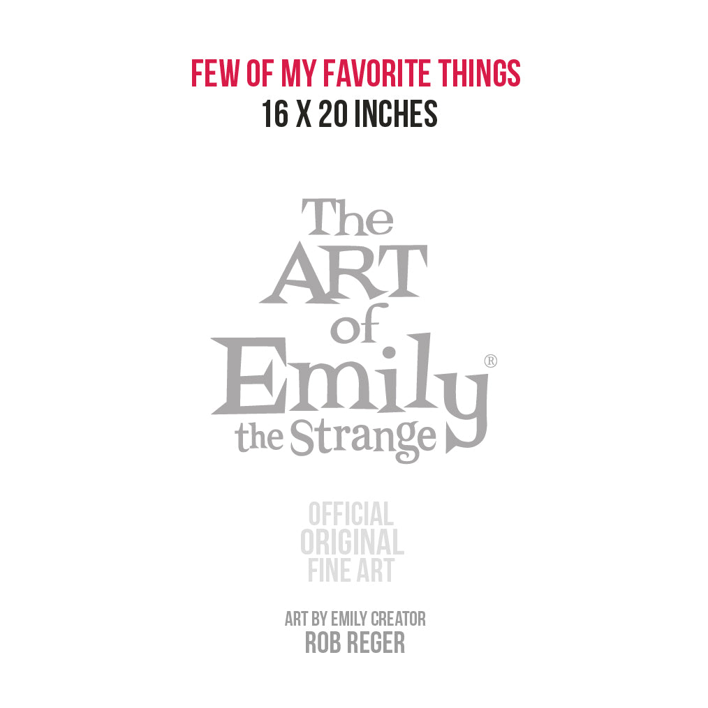 Few Of My Favorite Things 16x20 Emily The Strange Oversize Art
