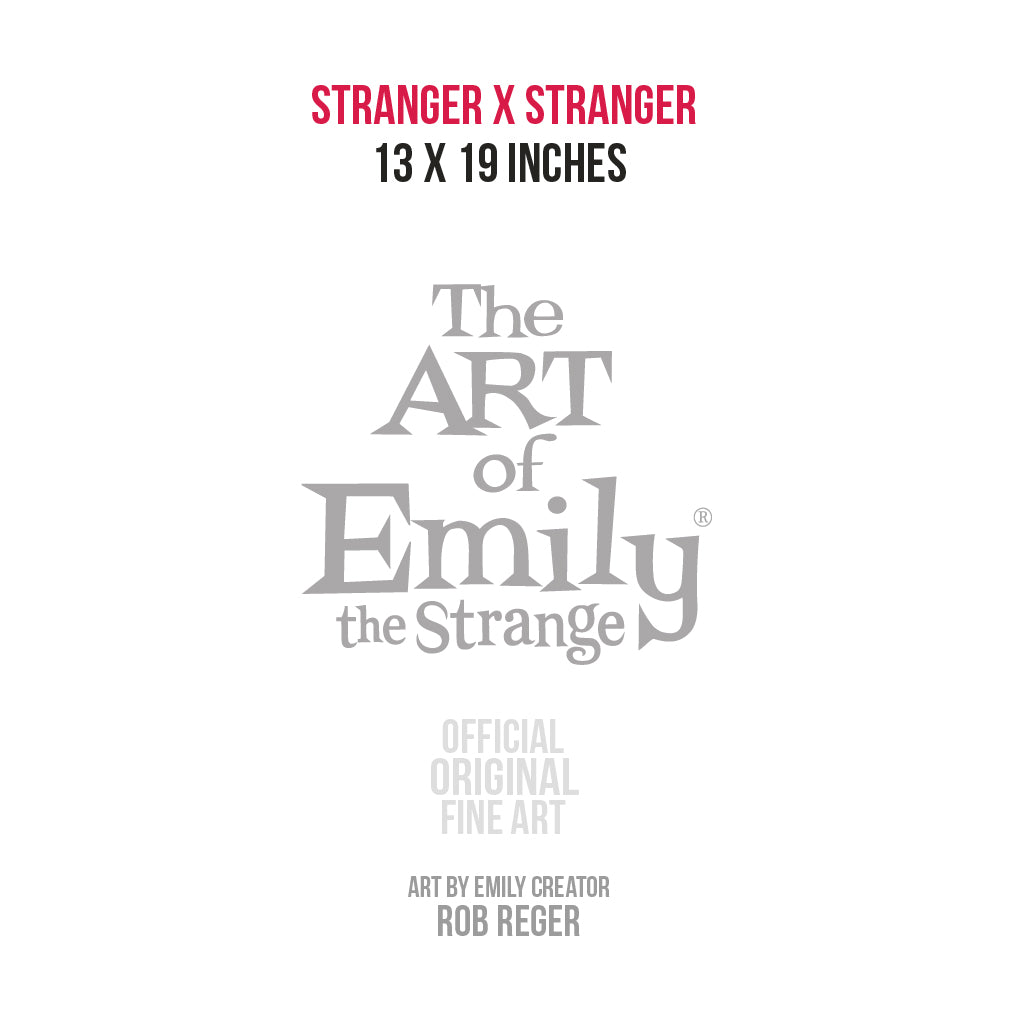 Stranger X Stranger 13x19 Emily The Strange Oversize Art