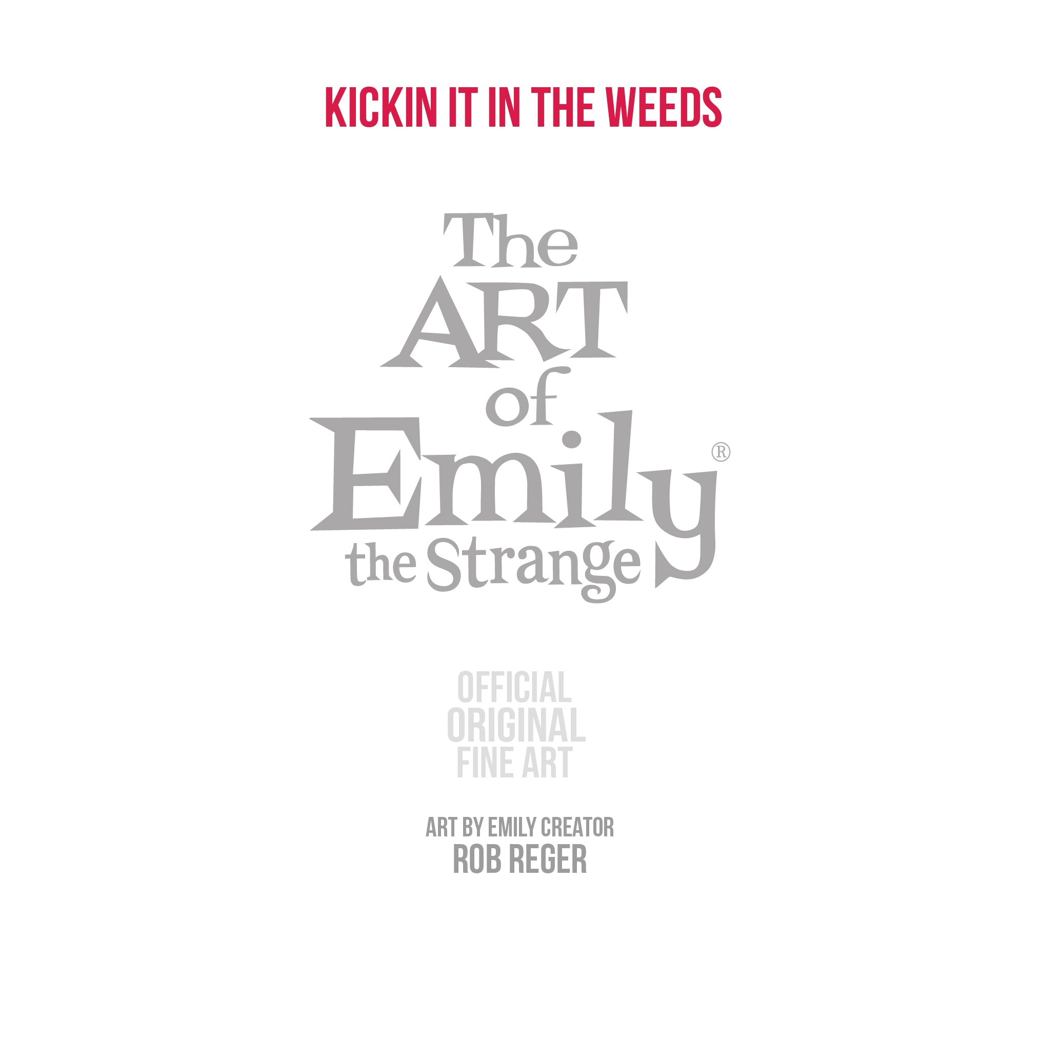 Kickin It In The Weeds Original Painting On Wood