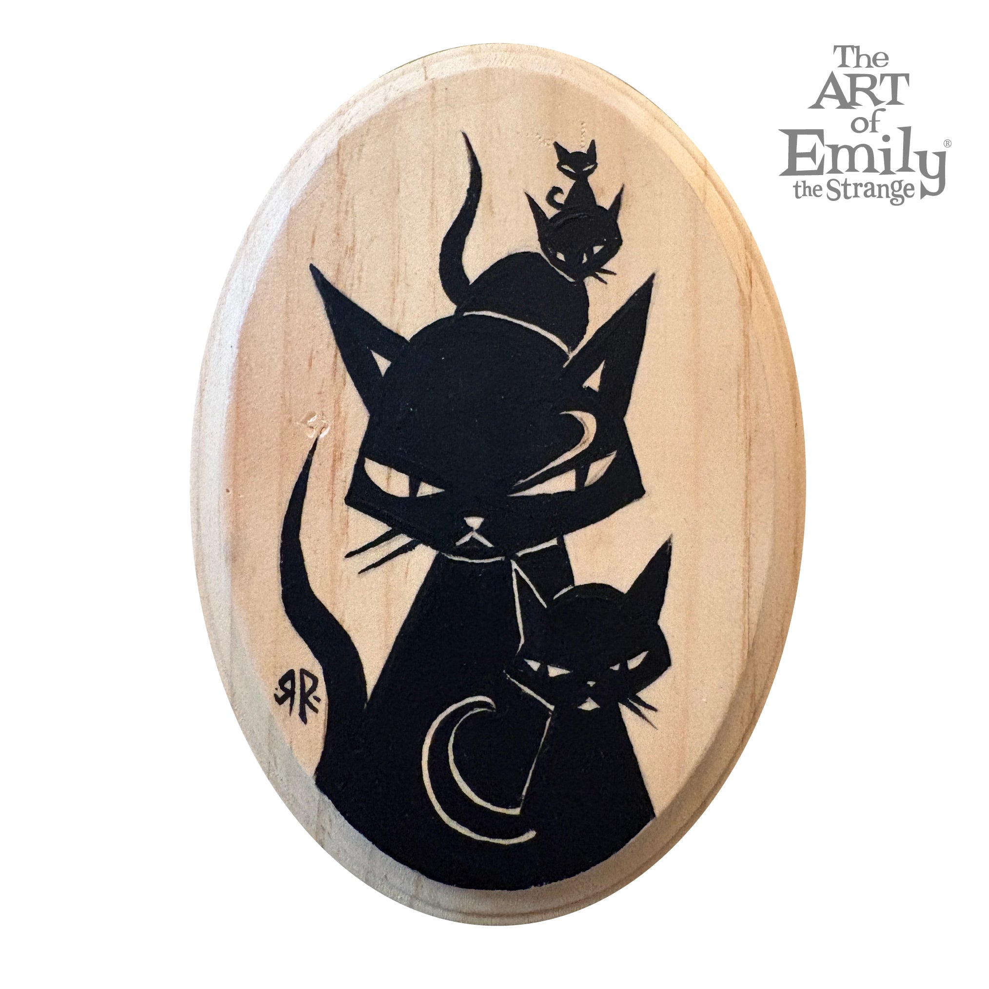 The Posse Original Cats Painting On Wood