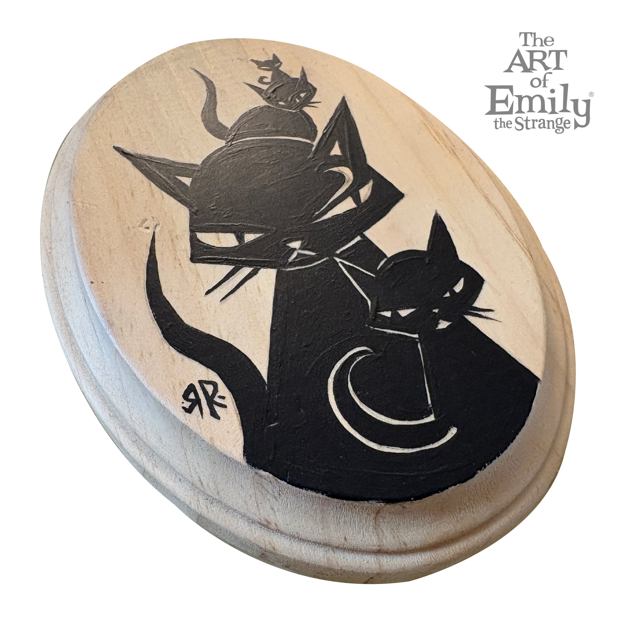 The Posse Original Cats Painting On Wood