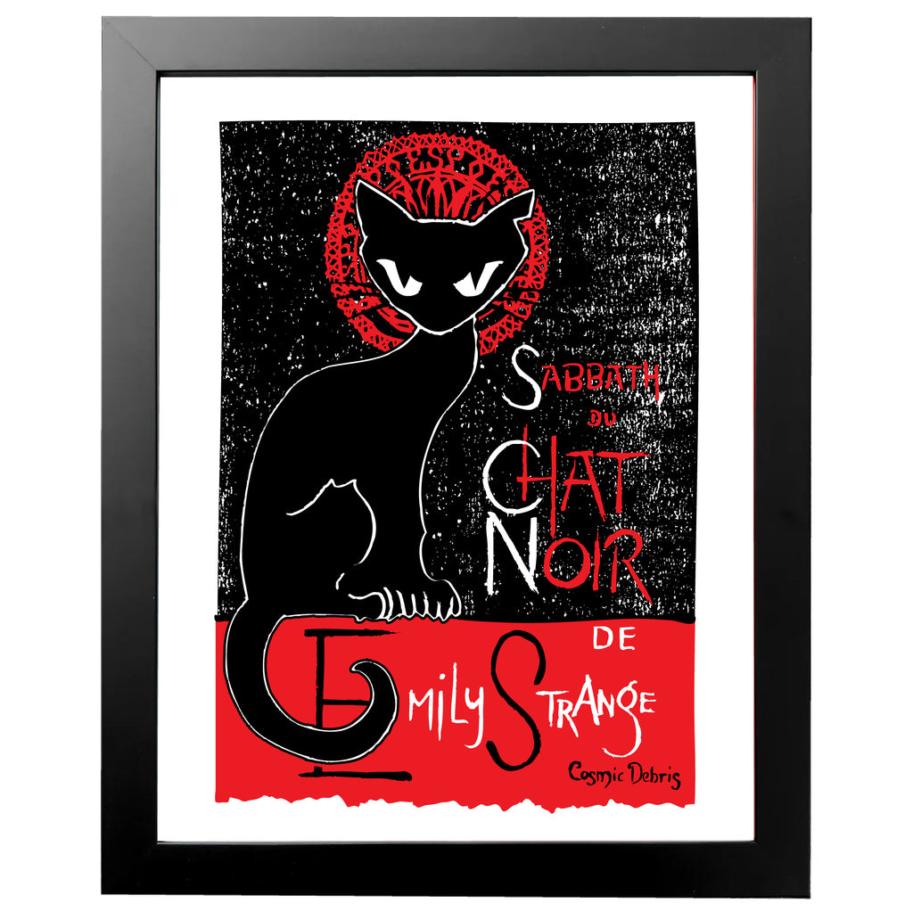 Sabbath Chat Noir Emily The Strange Art Print Framed or Unframed