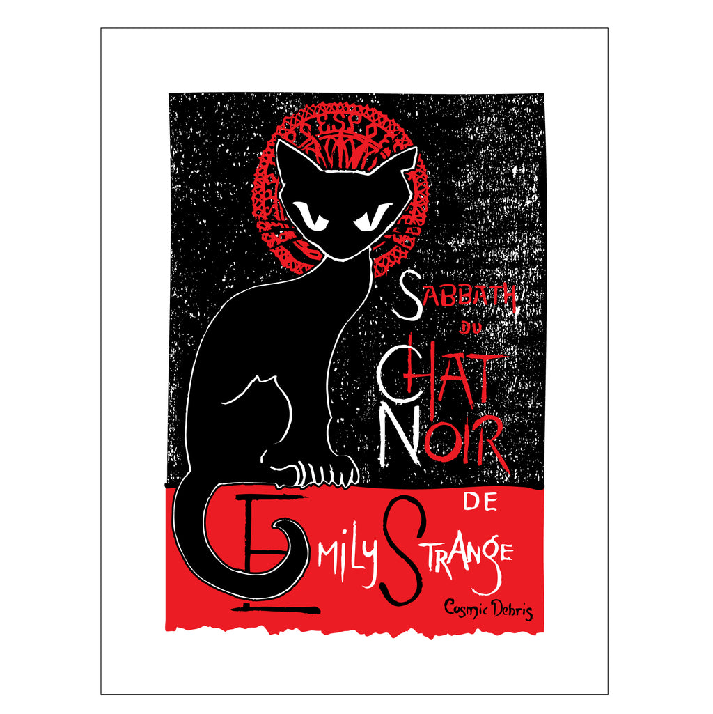Sabbath Chat Noir Emily The Strange Art Print Framed or Unframed