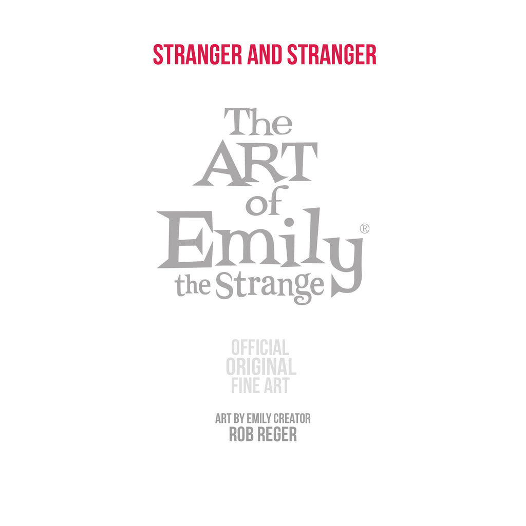 Stranger And Stranger Emily the Strange Original Pencil Drawing
