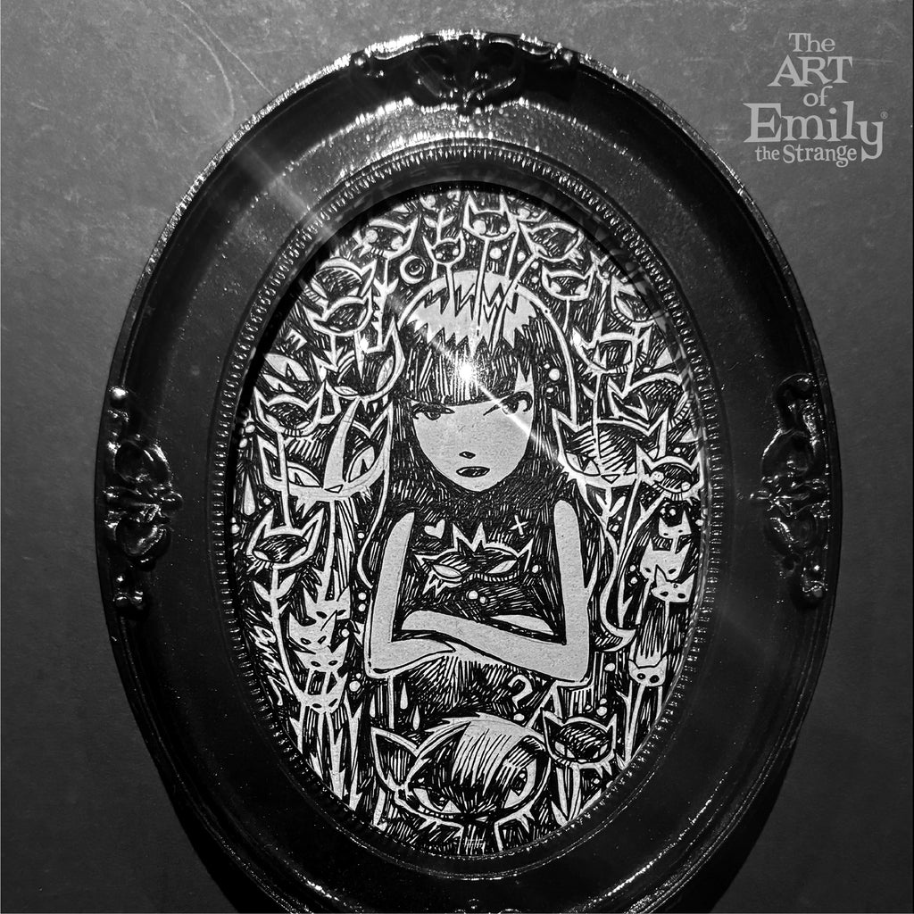 Emily Portrait Emily the Strange Original Ink Drawing