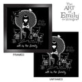 All In The Family Emily The Strange Art Print Framed or Unframed