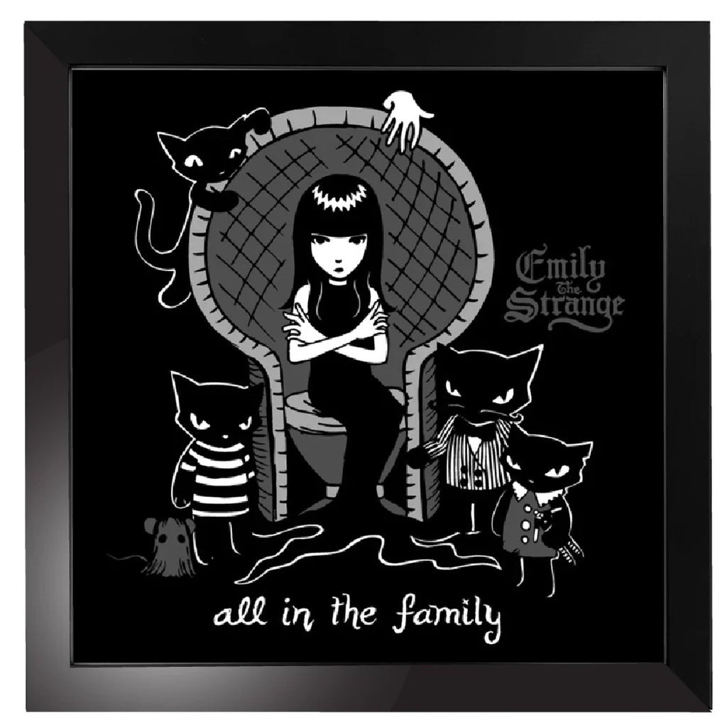 All In The Family Emily The Strange Art Print Framed or Unframed