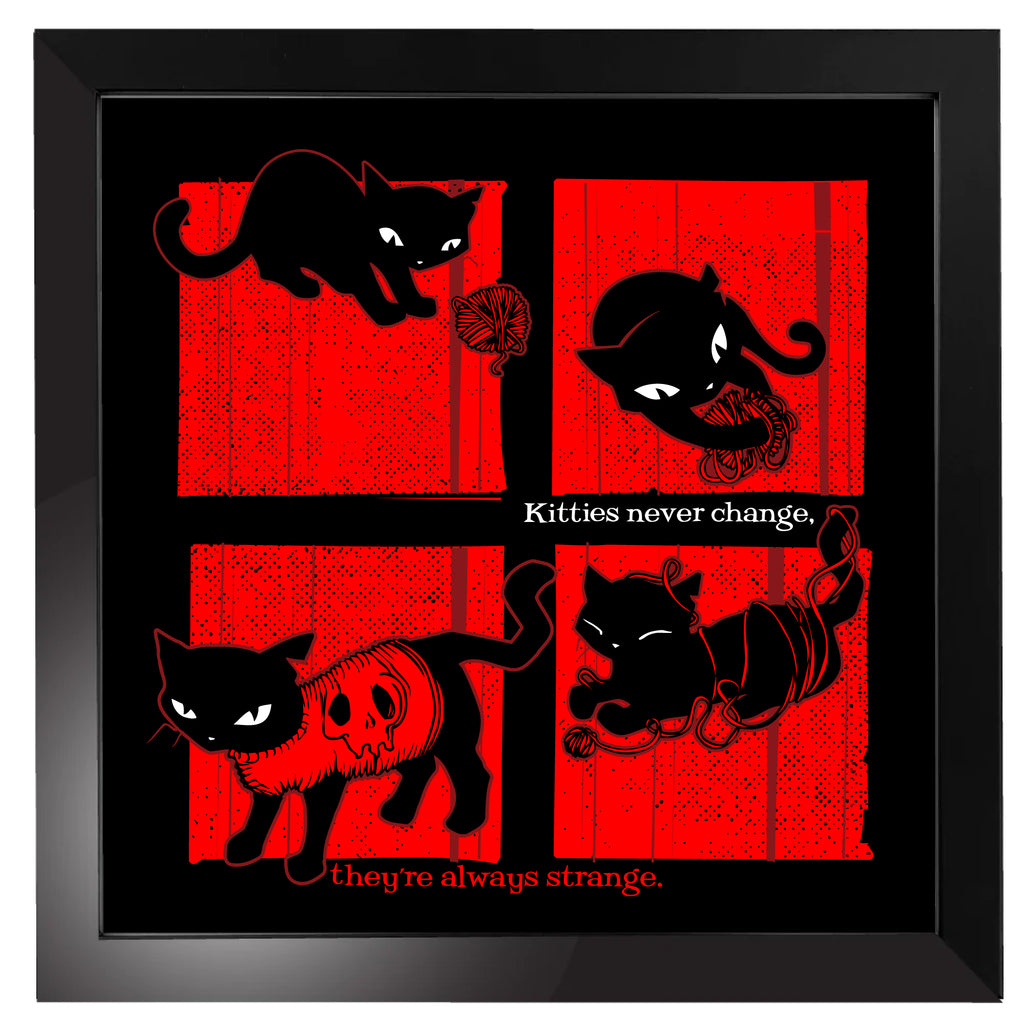 Kitties Never Change Emily The Strange Art Print Framed or Unframed