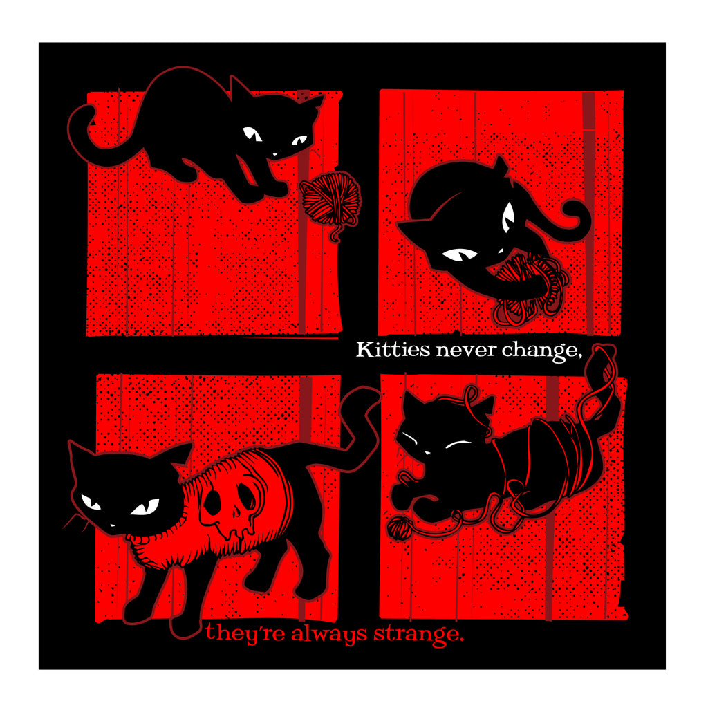 Kitties Never Change Emily The Strange Art Print Framed or Unframed