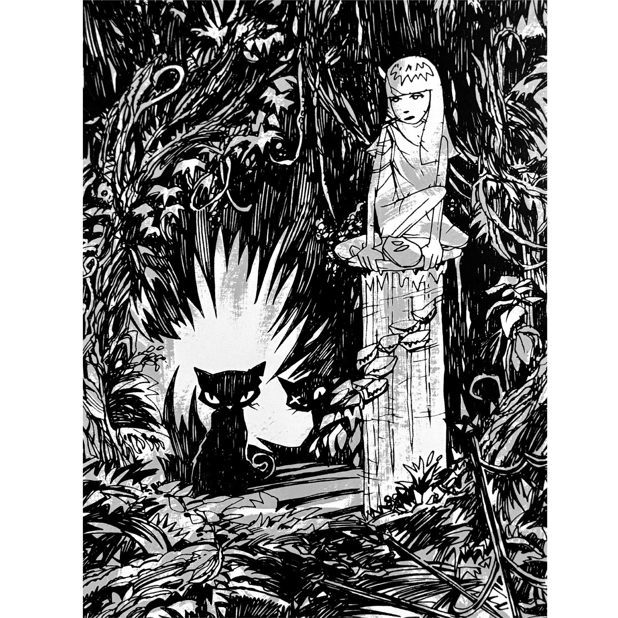 Emgraven 13th Anniversary Serigraph Emily the Strange RARE Art Print