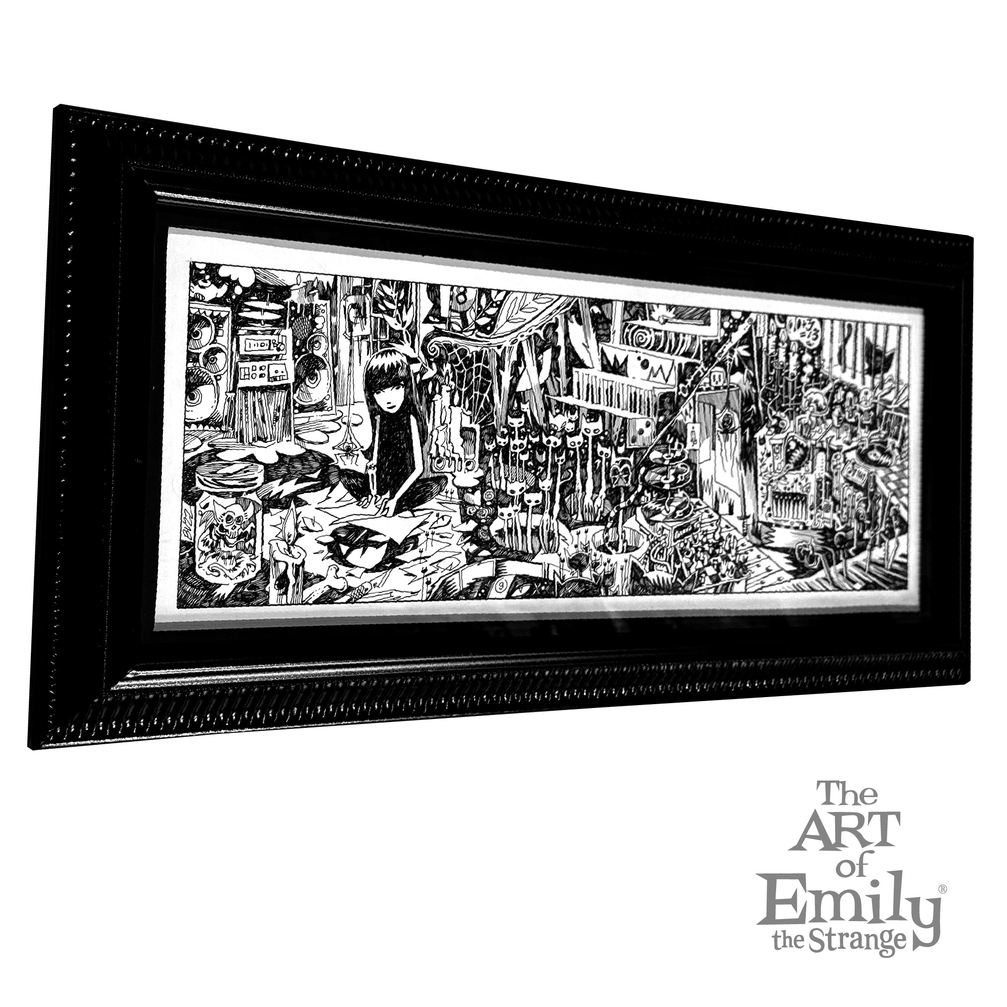 The Scavenger Hunt Emily the Strange Original Ink Drawing