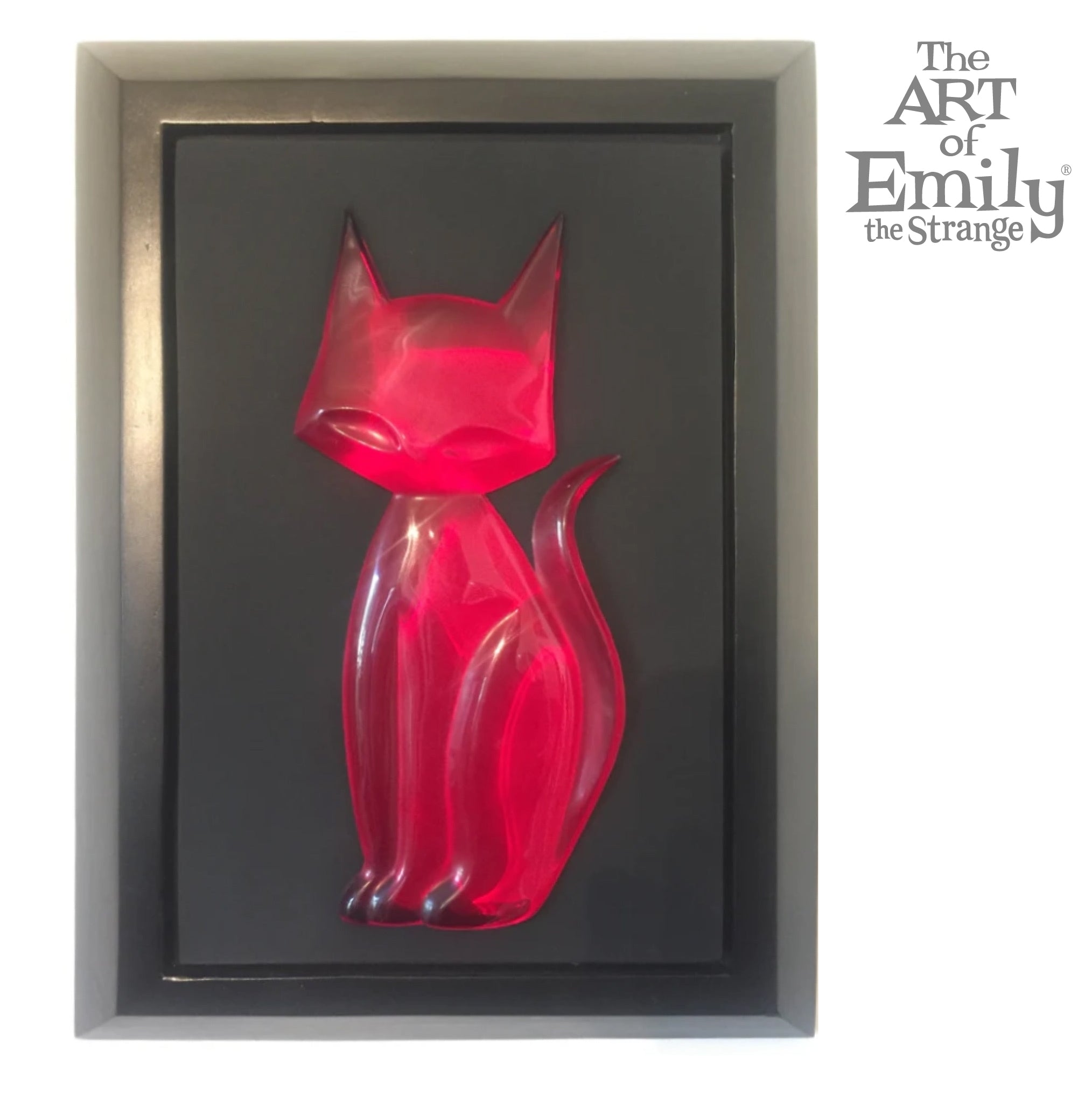 FLASH Ruby Red Wall-Hanging Original Art KITTY GEM