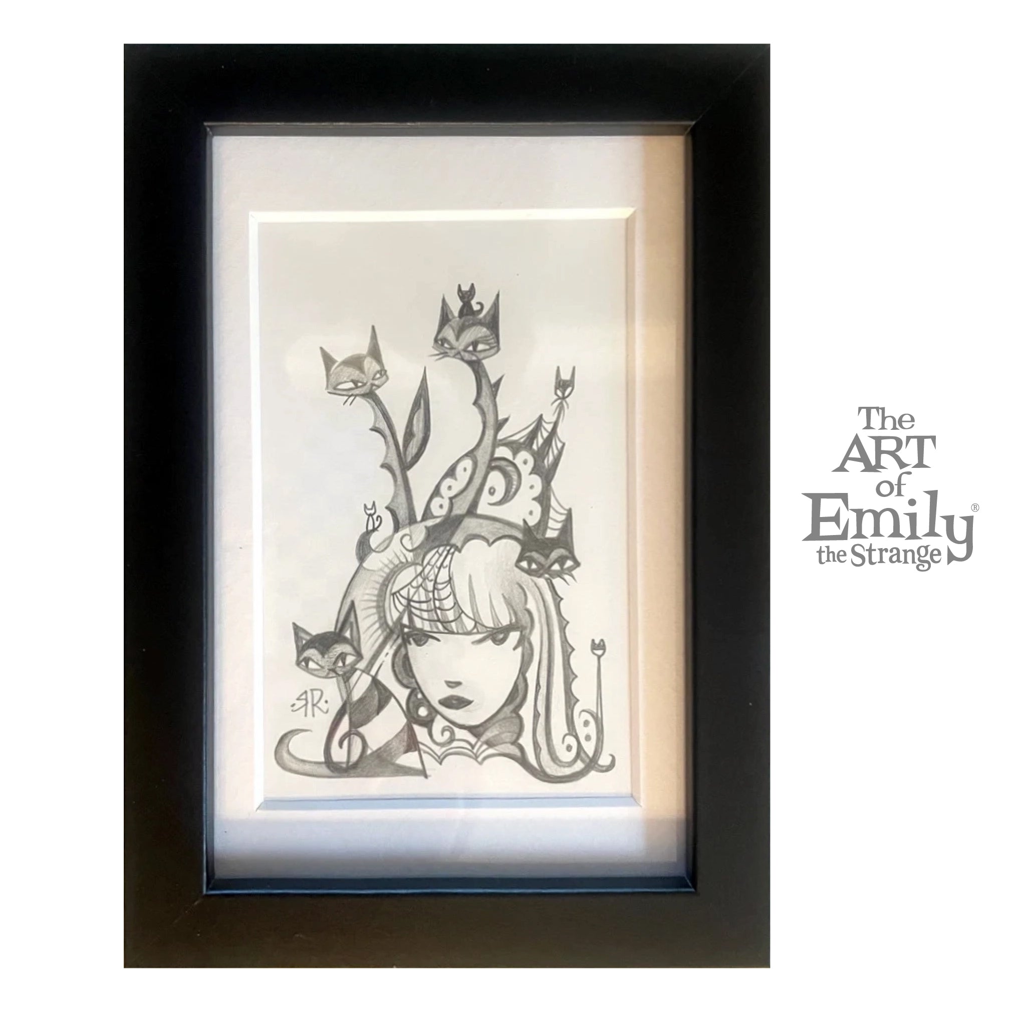 Strangest Of All Emily the Strange Original Pencil Drawing