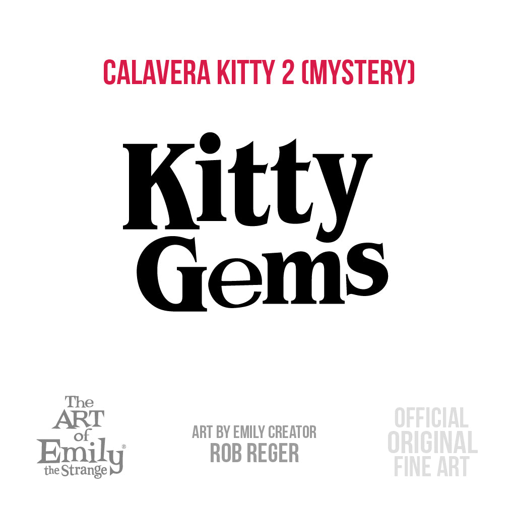 Calavera Kitty Gem 2 Mystery Hand Cast