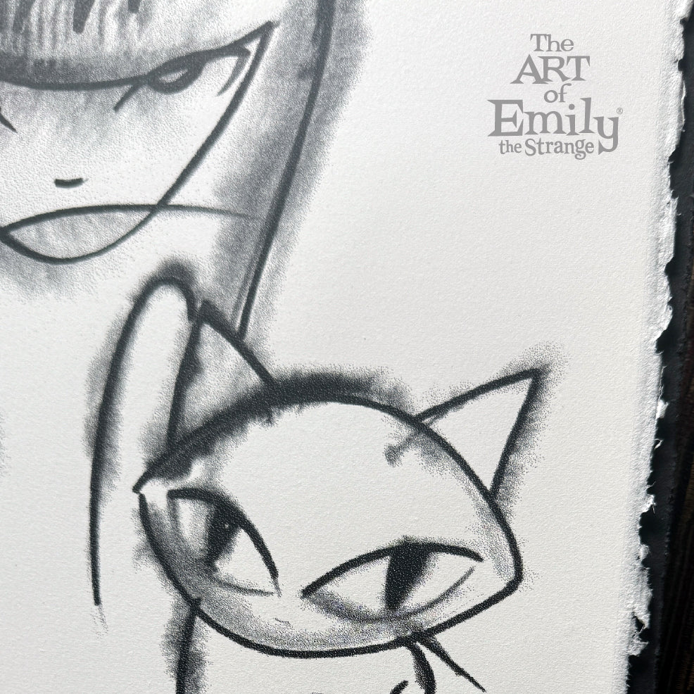 Emily Mystery Serigraph Emily the Strange RARE Art Print