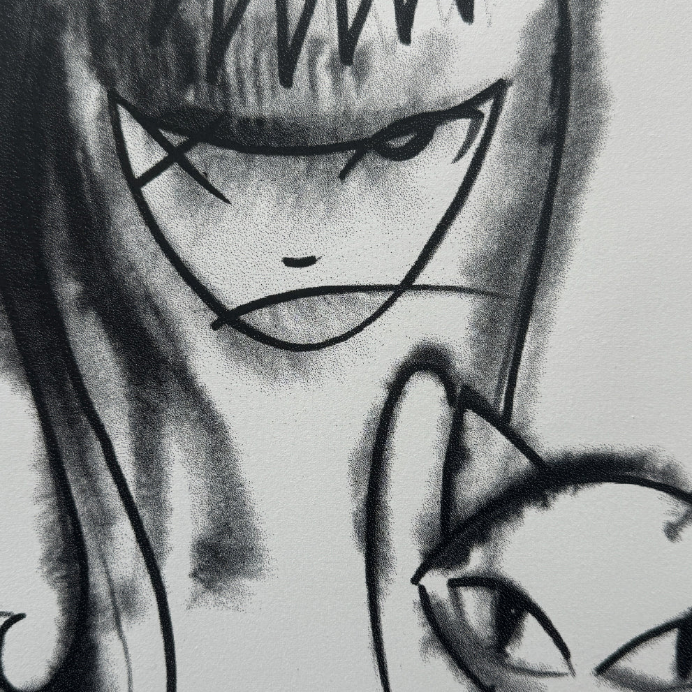 Emily Mystery Serigraph Emily the Strange RARE Art Print