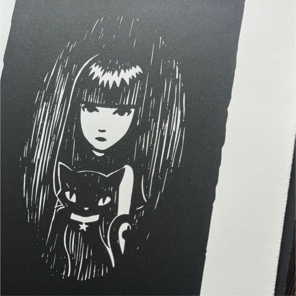 Emily Portrait 2006 Germany Book Tour Emily the Strange RARE Art Print