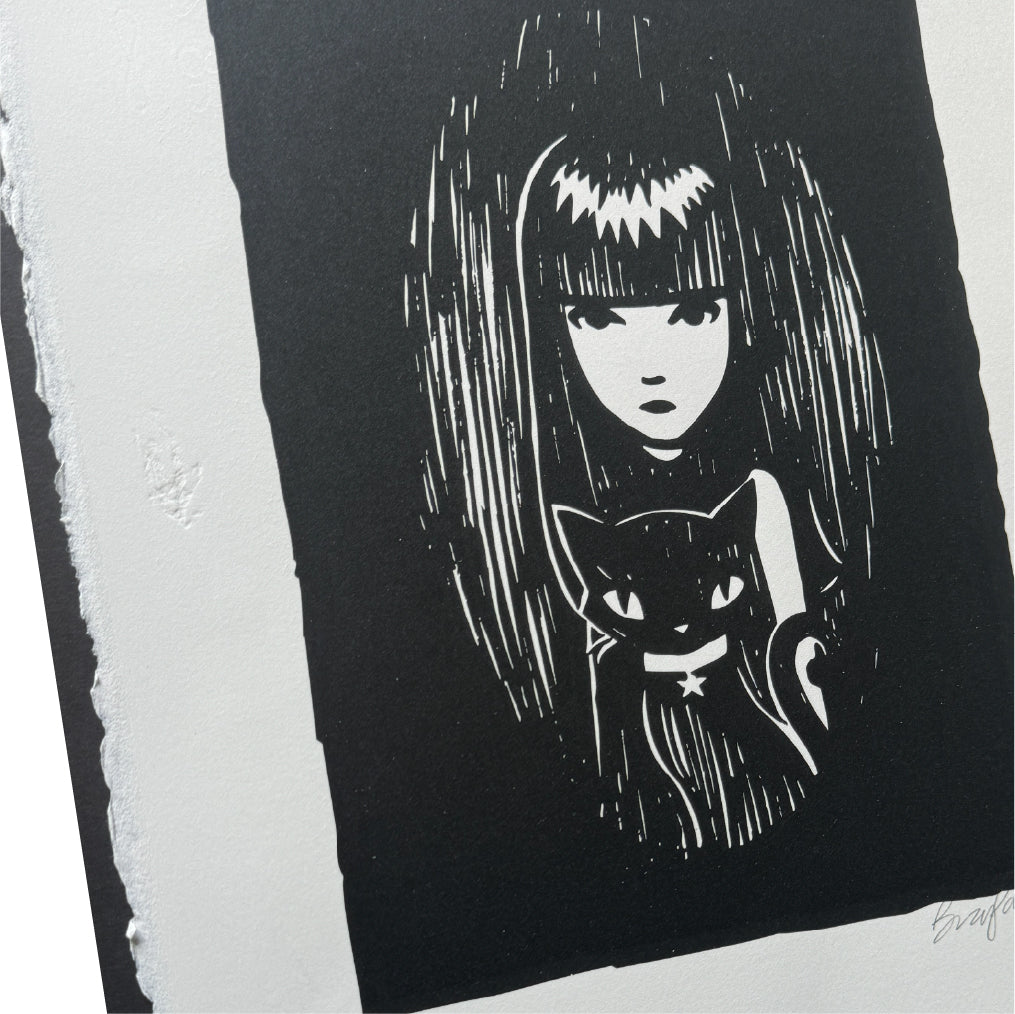Emily Portrait 2006 Germany Book Tour Emily the Strange RARE Art Print