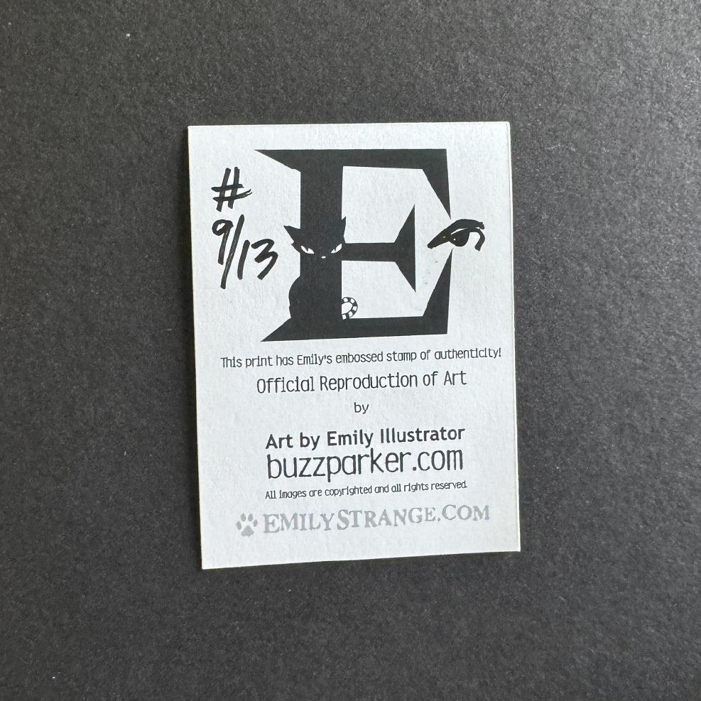 Emily Portrait 2006 Germany Book Tour Emily the Strange RARE Art Print