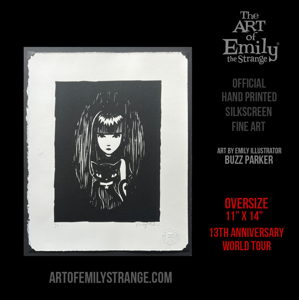 Emily Portrait 2006 Germany Book Tour Emily the Strange RARE Art Print