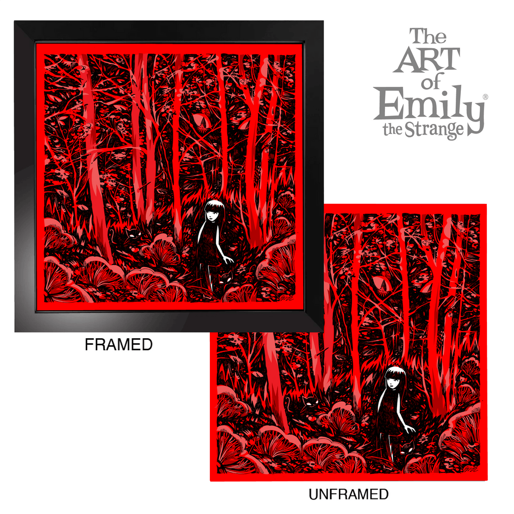 Lost In The Forest Emily The Strange Art Print Framed or Unframed