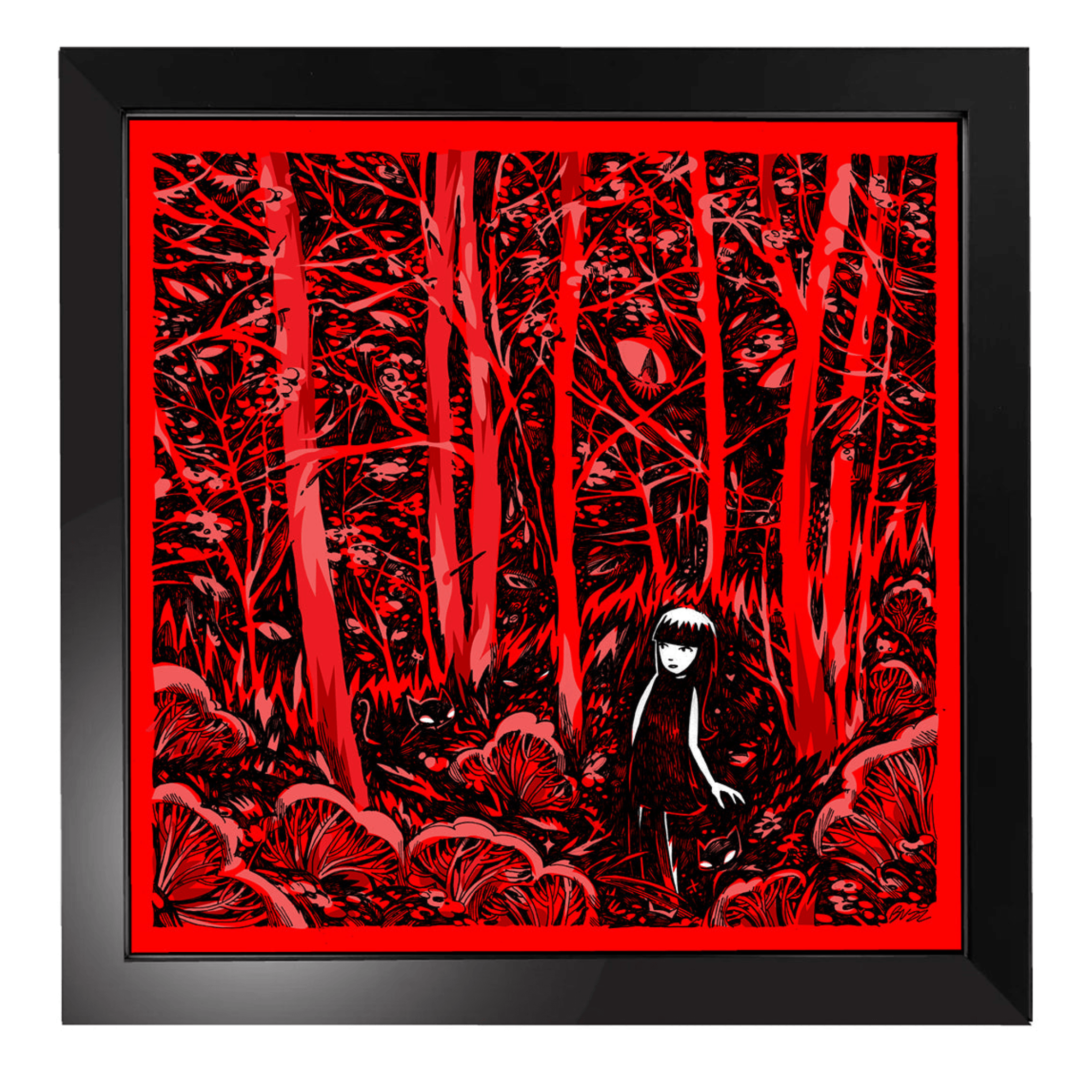 Lost In The Forest Emily The Strange Art Print Framed or Unframed