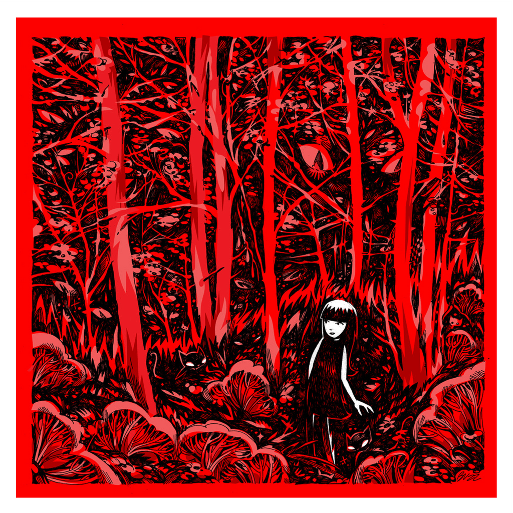 Lost In The Forest Emily The Strange Art Print Framed or Unframed