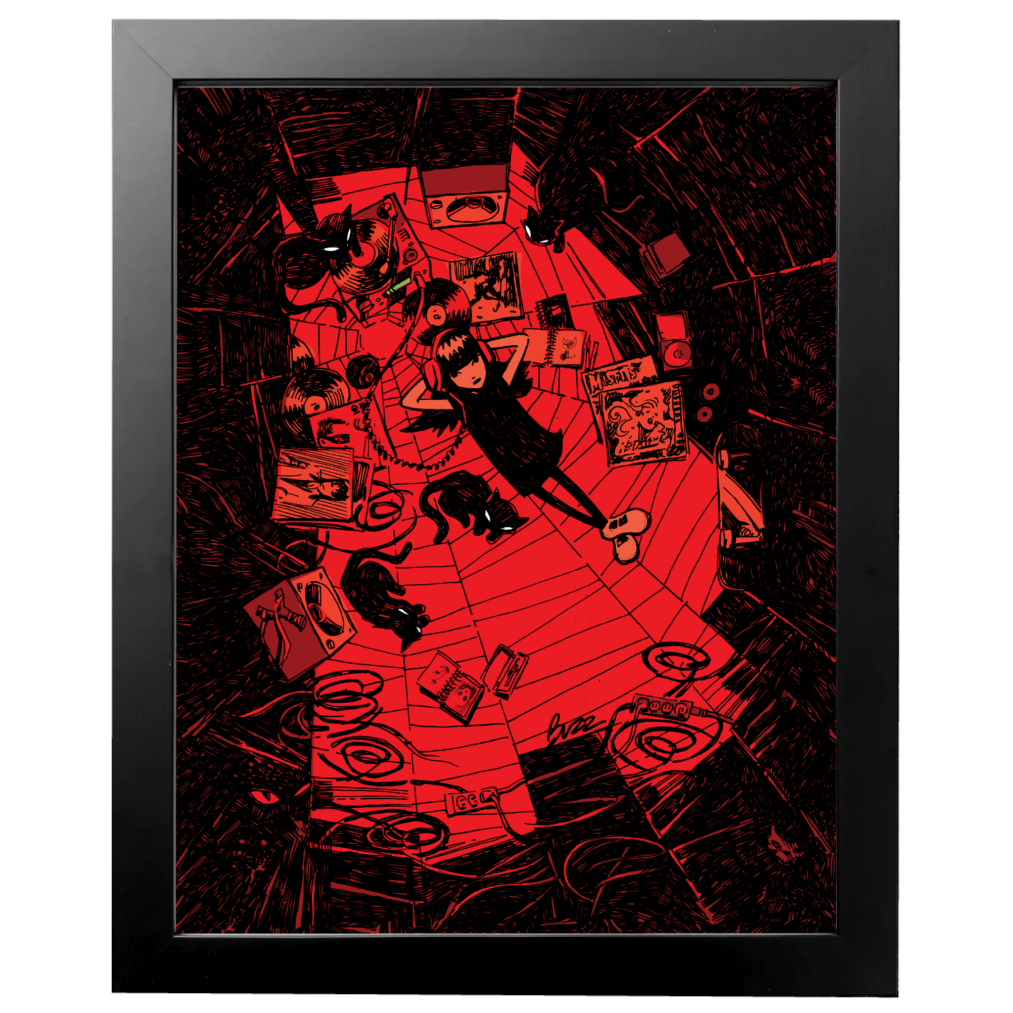 Bedroom Floor Again Art Print Framed or Unframed
