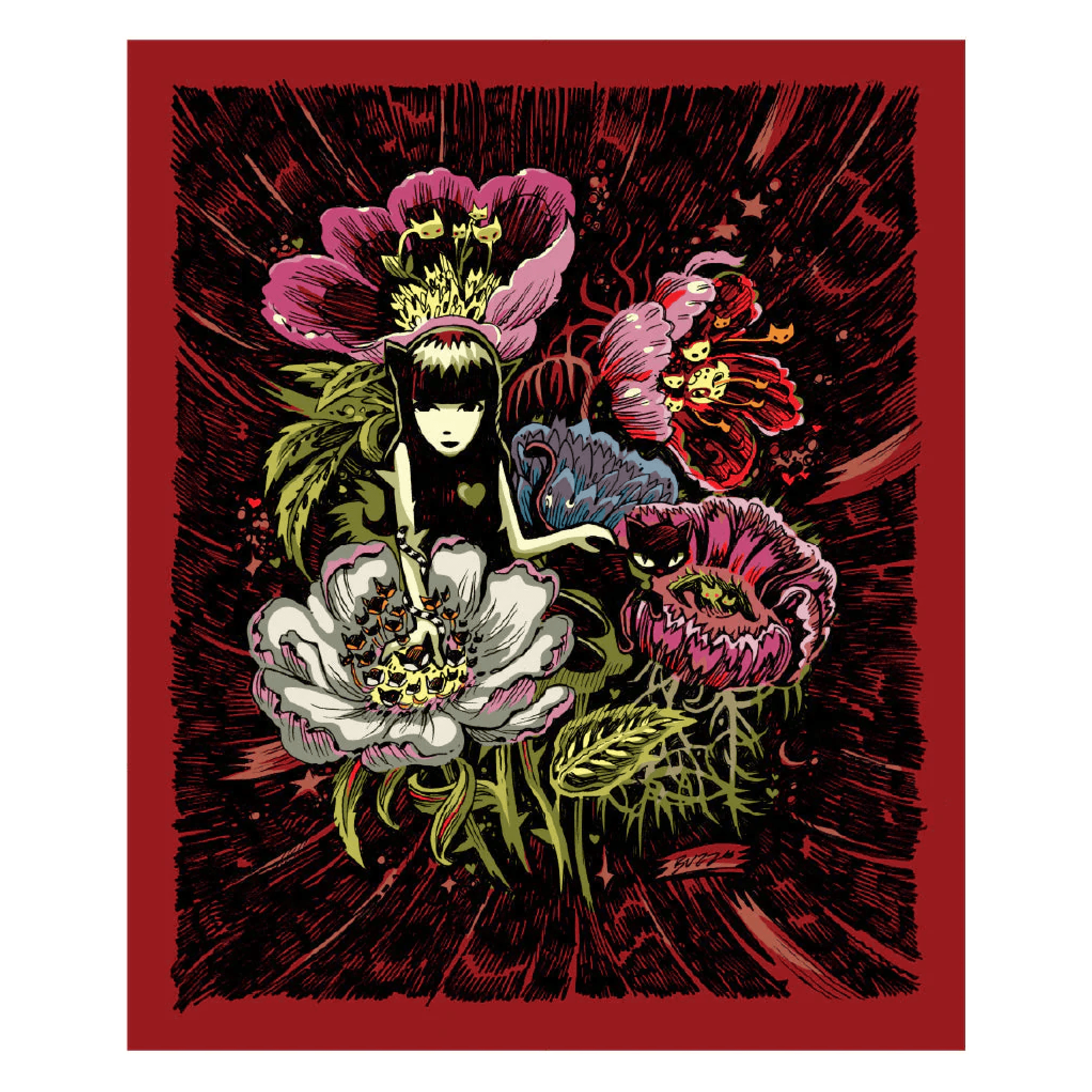 Garden Strange Emily The Strange Art Print Framed or Unframed