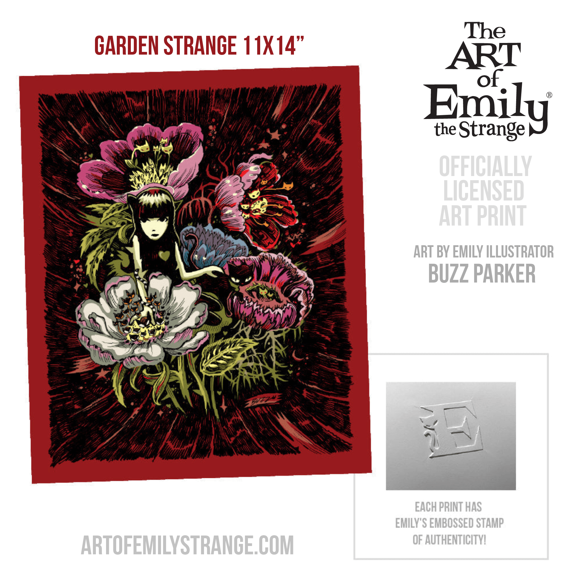 Garden Strange Emily The Strange Art Print Framed or Unframed