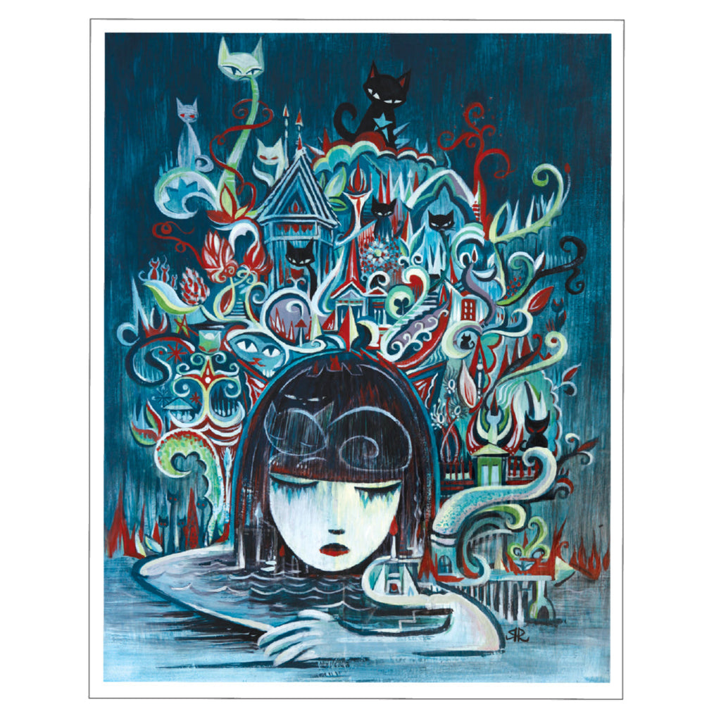 Emily's Dreamscape Emily The Strange Art Print Framed or Unframed