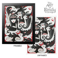 Few Of My Fav Things Emily The Strange Art Print Framed or Unframed