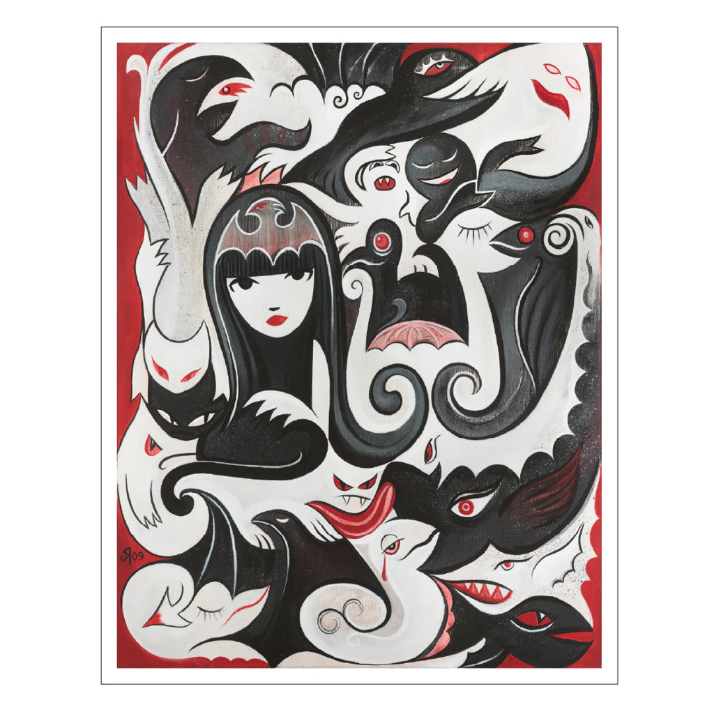 Few Of My Fav Things Emily The Strange Art Print Framed or Unframed