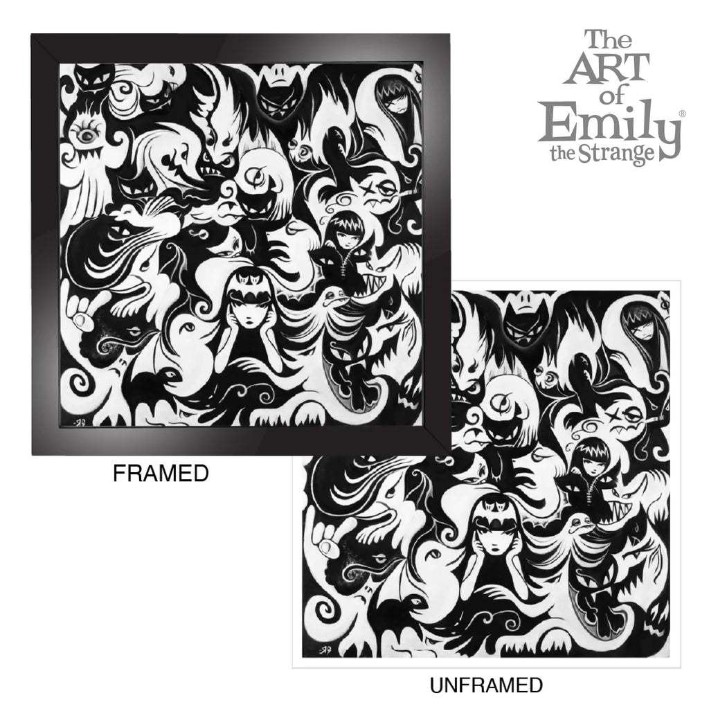 Strange Beasts 12X12 Emily The Strange Art Print Framed or Unframed