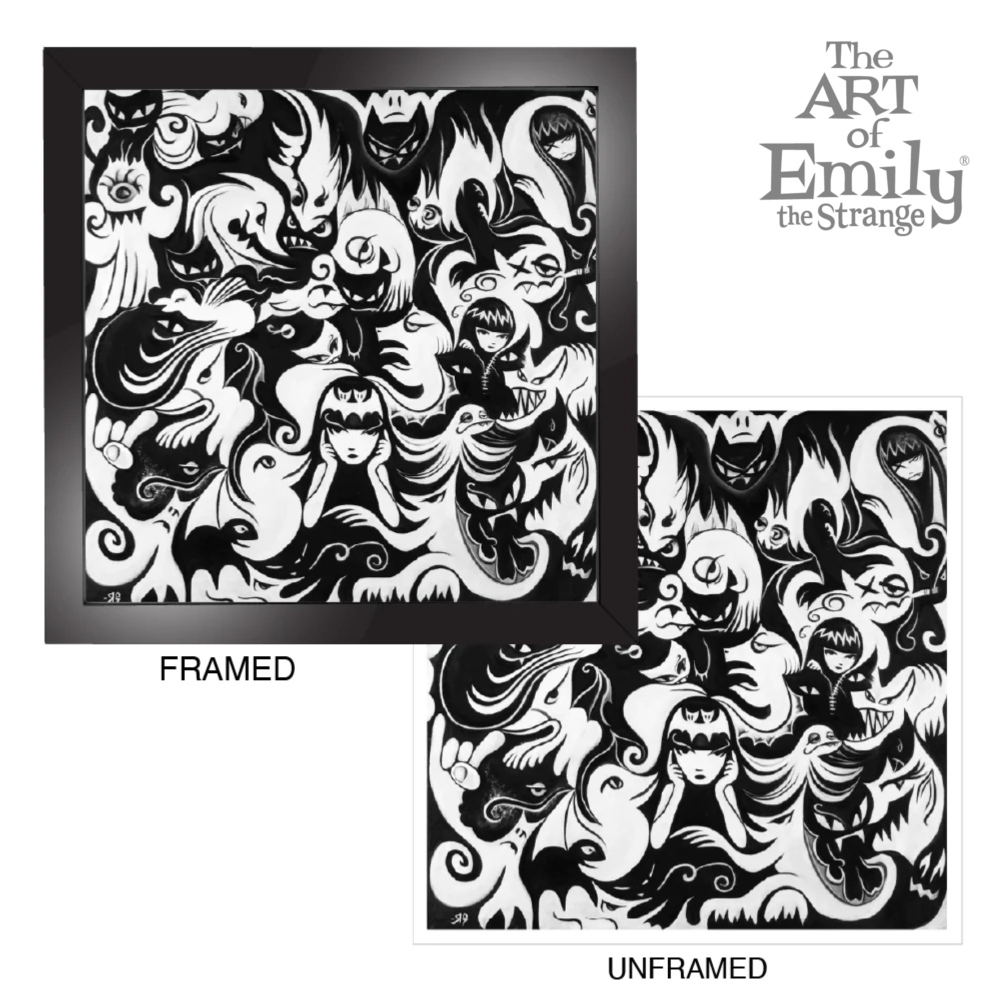 Strange Beasts 12X12 Emily The Strange Art Print Framed or Unframed