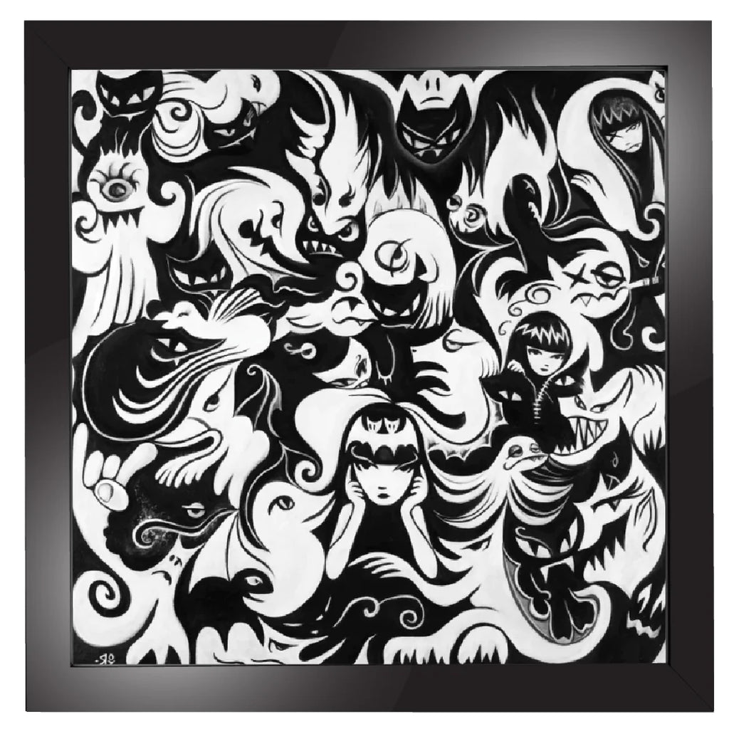 Strange Beasts 12X12 Emily The Strange Art Print Framed or Unframed