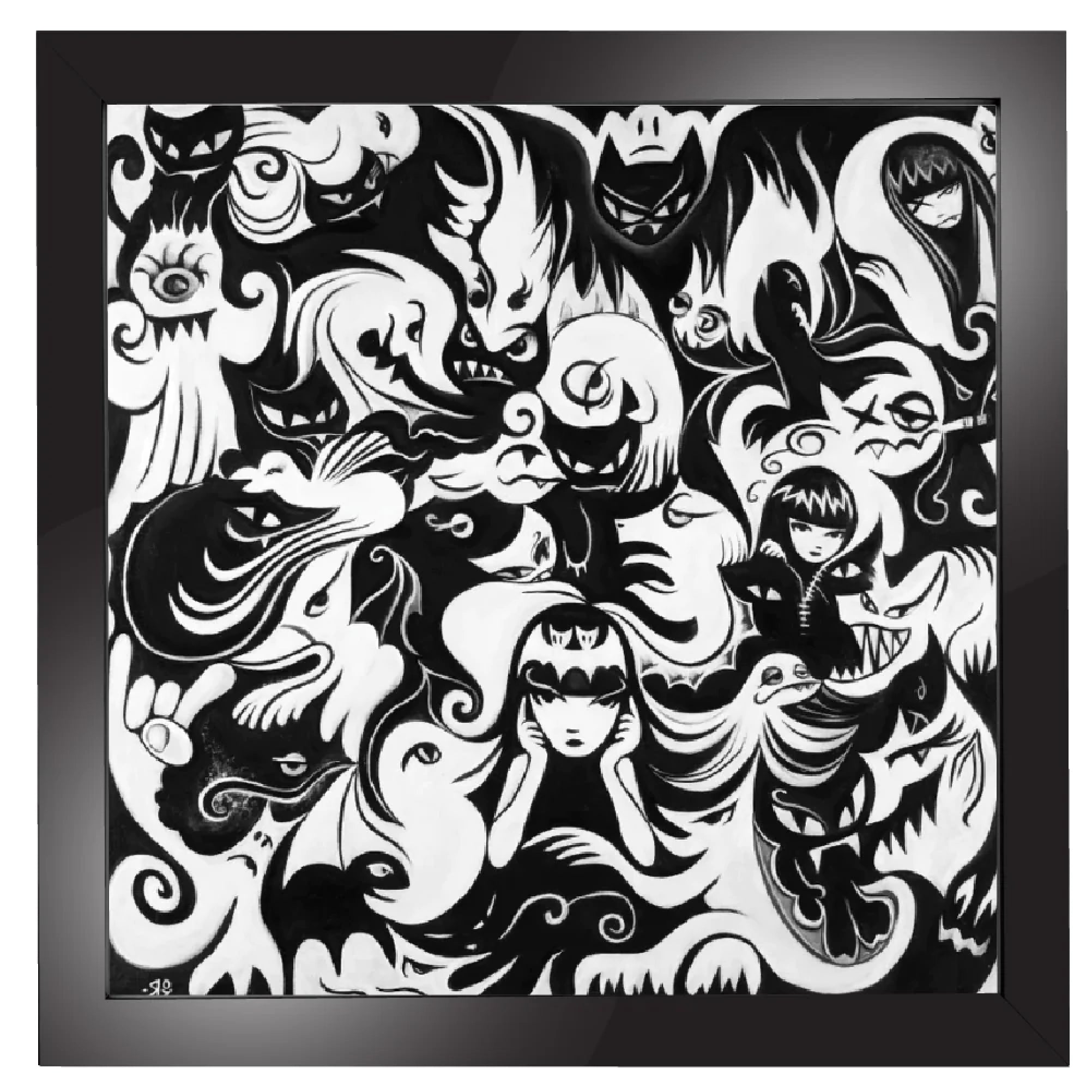 Strange Beasts 12X12 Emily The Strange Art Print Framed or Unframed