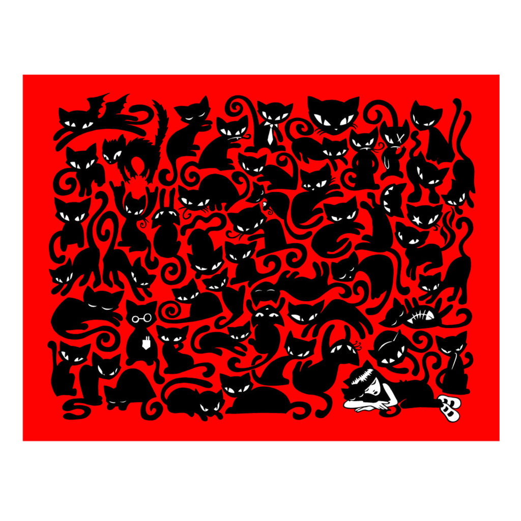 Cat Nap Emily The Strange Art Print Framed or Unframed