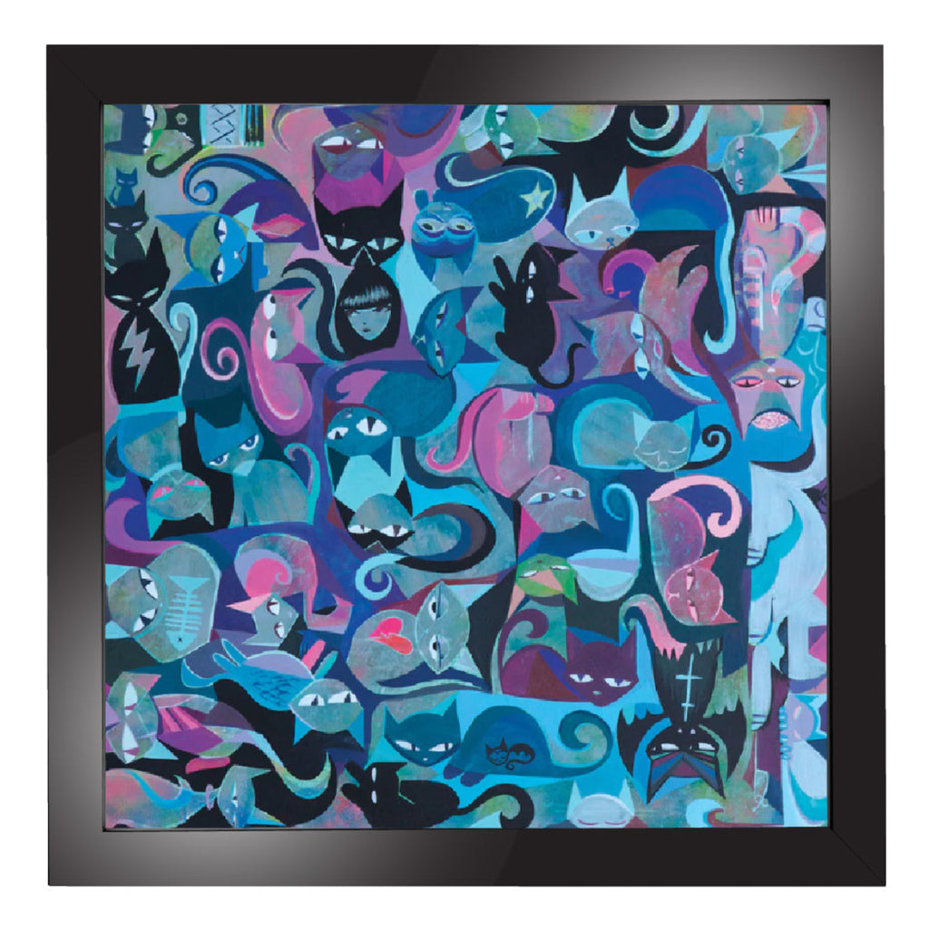 40 Cats 40 Directions 12X12 Emily The Strange Art Print Framed or Unframed