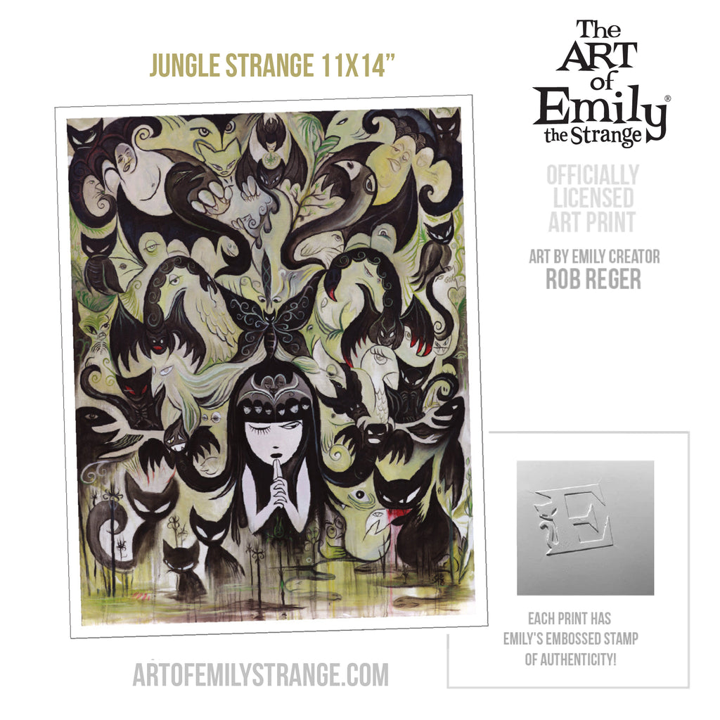 Jungle Strange Emily The Strange Art Print Framed or Unframed