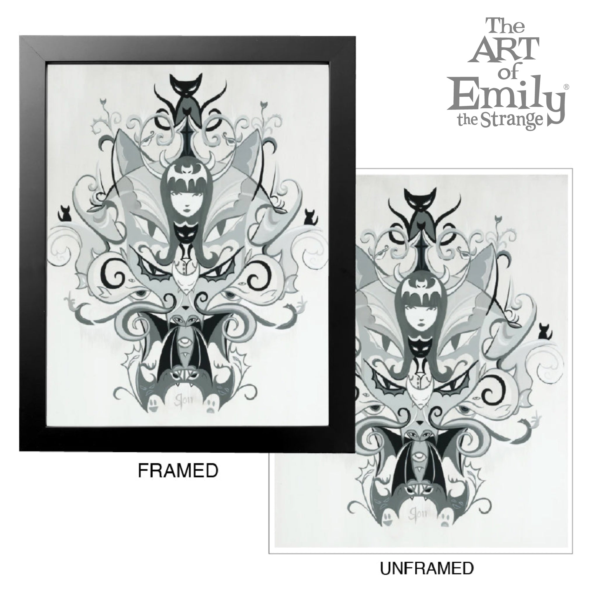 Strange Basts 11X14 Emily The Strange Art Print Framed or Unframed